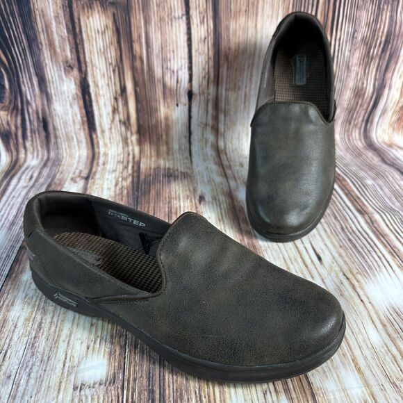Skechers Shoes - Skechers GoStep Goga Mat Pillars Womens Size 9.5 Chocolate Loafers Shoes Flats